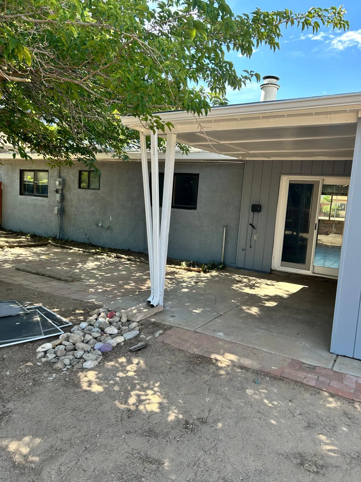 Completed exterior painting project